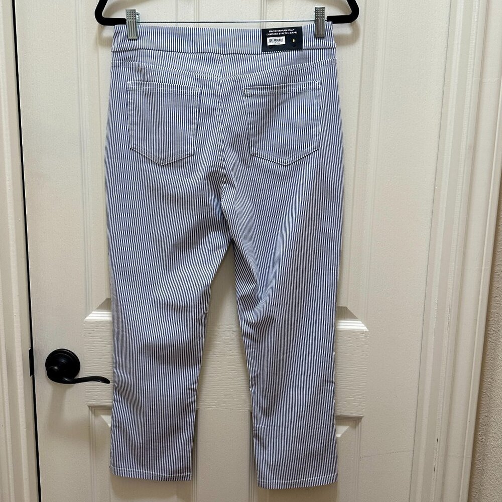 Mario Serrani Women's Comfort Stretch Capri Pants Size M Tummy Control Panel NEW - Picture 11 of 14